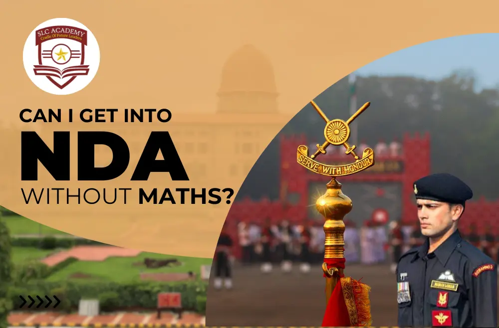 A student asking a question about NDA eligibility without maths.