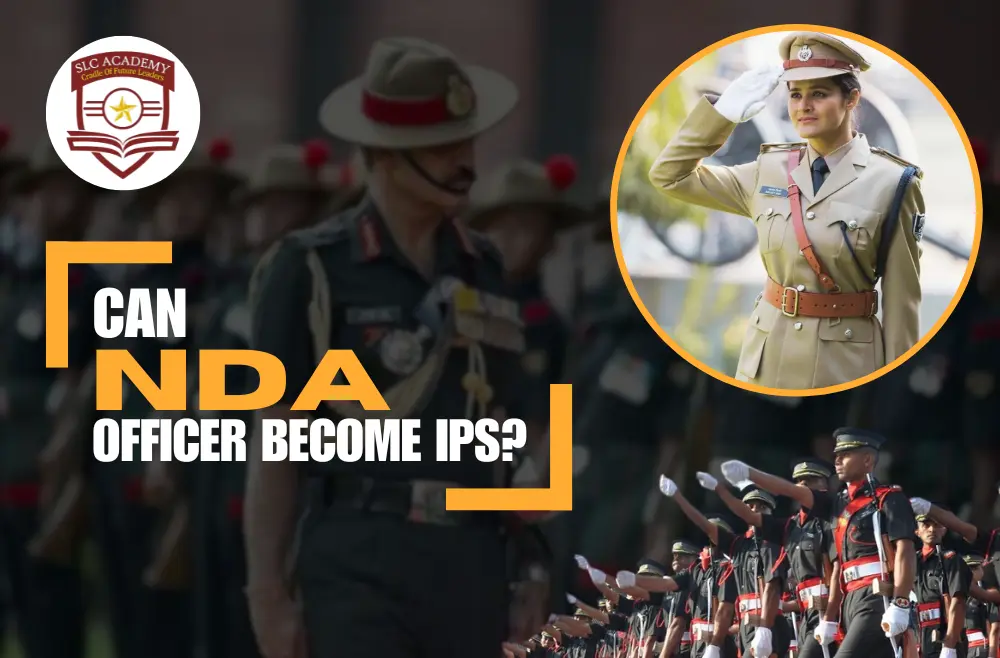 An image depicting the question of whether a NDA officer can become an IPS officer.