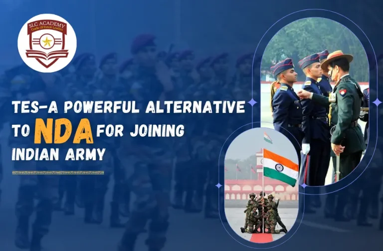 A visual representation highlighting the Technical Entry Scheme (TES) as a pathway to join the Indian Army
