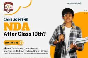 Can I join the NDA after class 10? Explore NDA, SSB, NEET, and JEE coaching at SLC Academy, Chandigarh