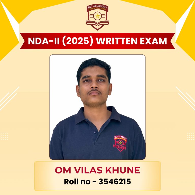 NDA-II 2025 written exam selected student from top NDA and SSB coaching in Punjab - SLC Academy.