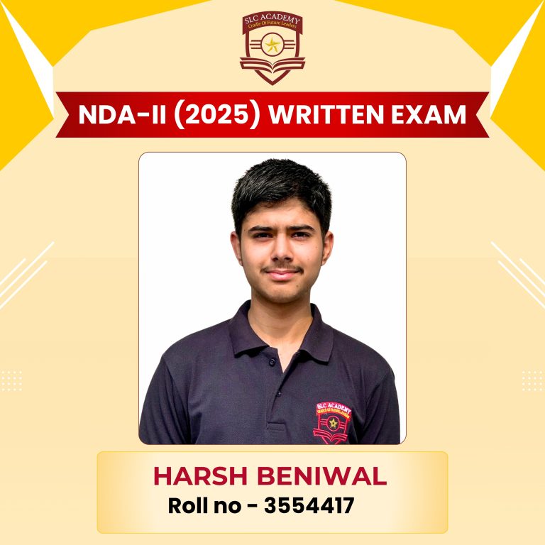 NDA-II 2025 written exam selected student from top NDA and SSB coaching in Punjab - SLC Academy.
