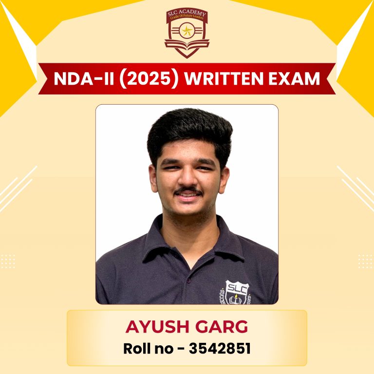 NDA-II 2025 written exam selected student from top NDA and SSB coaching in Punjab - SLC Academy.