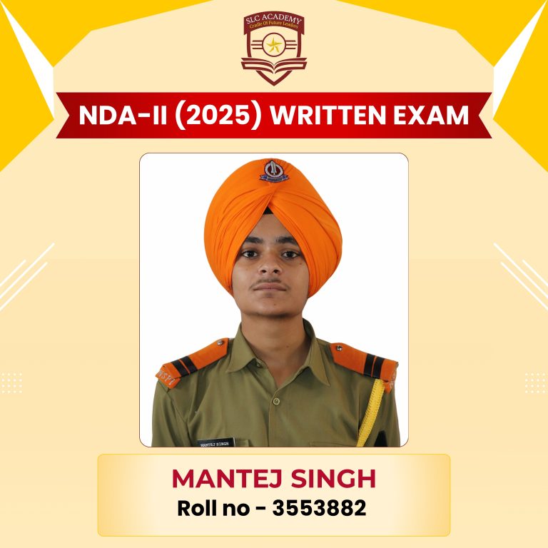 NDA-II 2025 written exam selected student from top NDA and SSB coaching in Punjab - SLC Academy