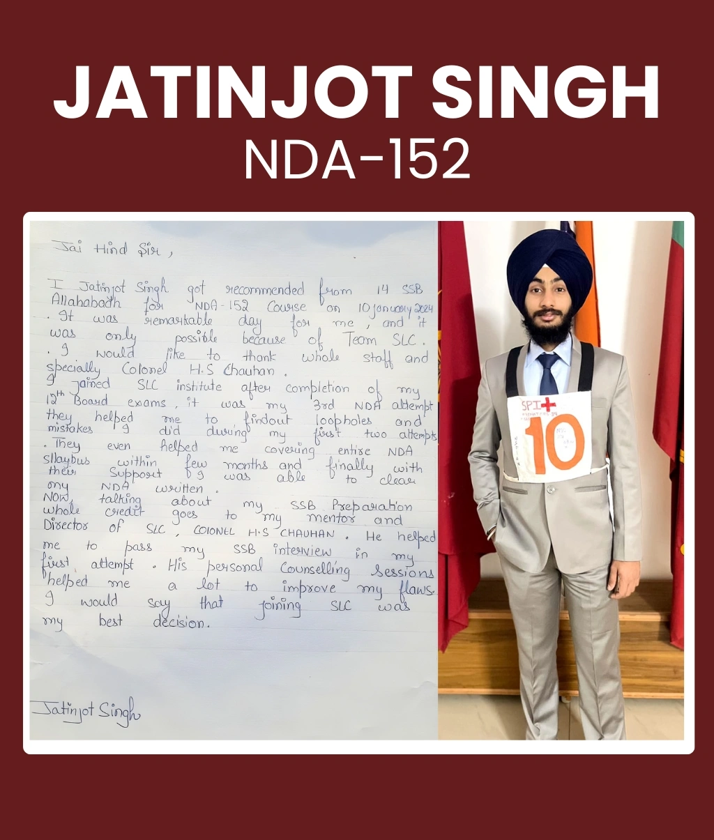 Jatinjot Singh NDA-152